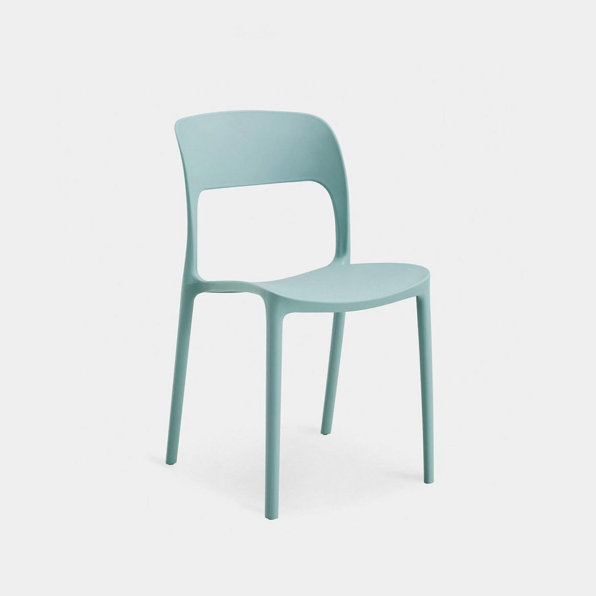 STUHL FÜR DRAUSSEN Klint Grün 46 cm x 83 cm - Grün, Kunststoff (46/83/58cm) - Klast Home