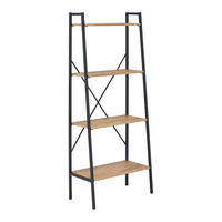 STANDREGAL Giorgia ca. 60 /148 cm Naturfarben/Schwarz MDF - Naturfarben, Holz (60/148/32cm)