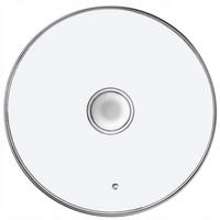 DECKEL mit Metallgriff, 26 cm - Transparent, Glas (26cm) - KADAX