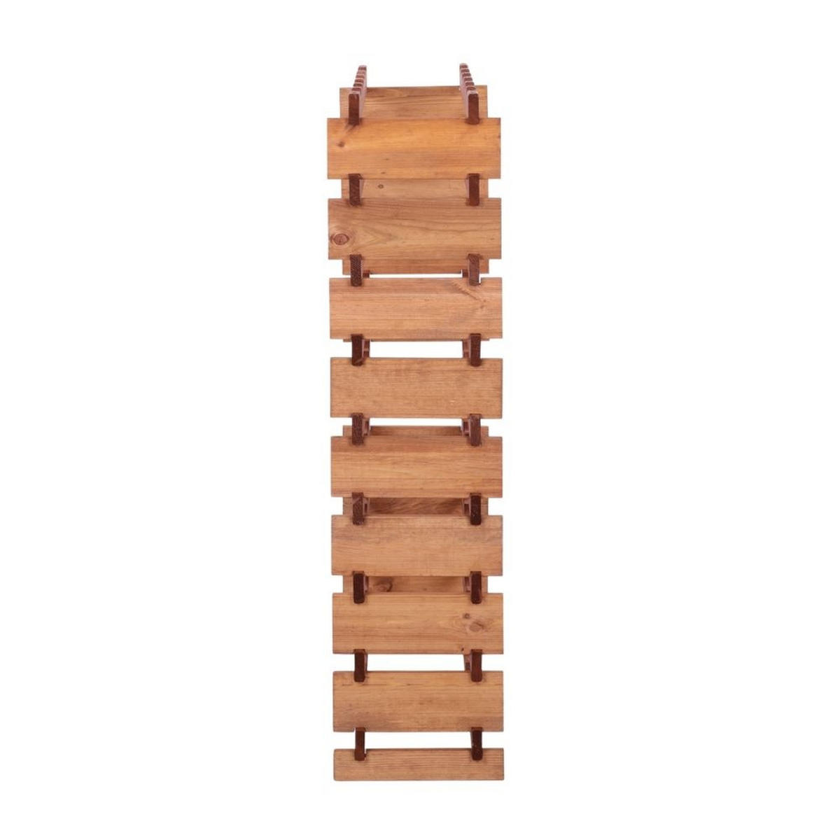 WEINREGAL VINOTECA FLEX PRO HxBxT 121x65x28cm 54 Flaschen auf 9 Ebenen Braun geölt - Braun, Holz (65/121/28cm) - PROREGAL