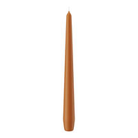 SPITZKERZEN (konische Kerzen) Cognac 250 x Ø 25 mm, 12 Stück - Cognac, Paraffin (2.5/25/25cm) - Wiedemann Kerzen