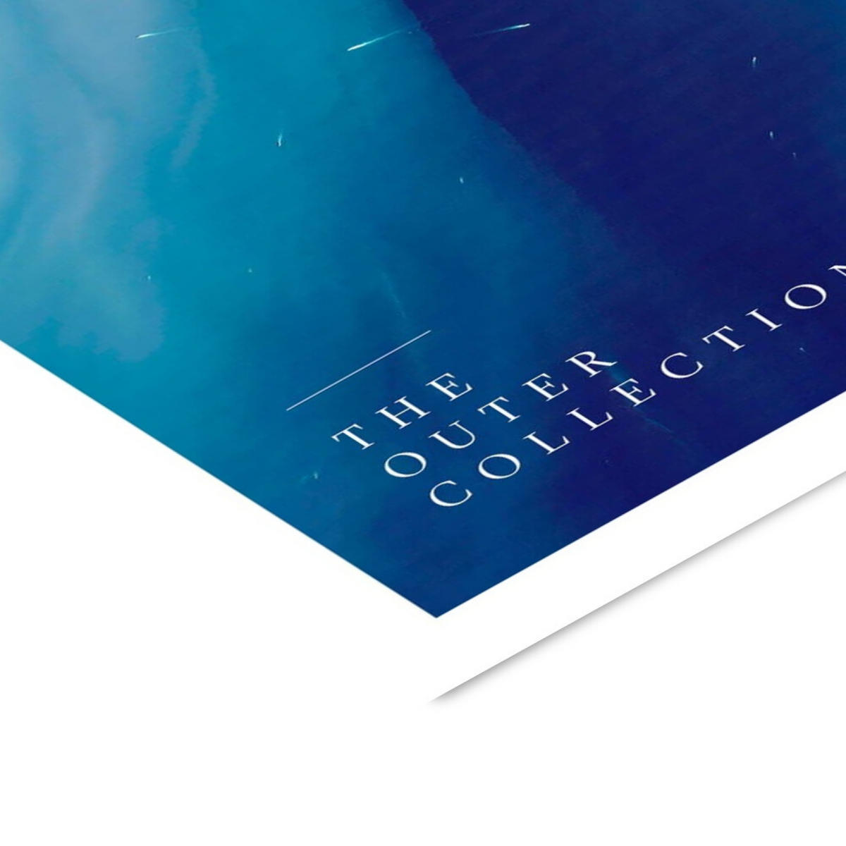 POSTER mit Rahmen Arch Atelier - The Outer Collection – 004 - Blau/Schwarz, Holz/Papier (50/70cm) - Poster&Frame