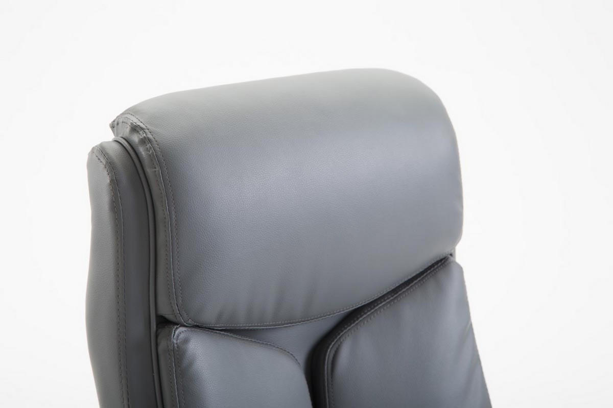 BÜROSTUHL Volute, Kunstleder Grau - Grau, Textil/Metall (65/125/73cm) - TPFLiving