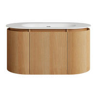 EINZELWASCHTISCH - 90 cm x 50 cm - Holz, Platte - Naturfarben Hell - LILIKO - Naturfarben, Holz (90/46/50cm) - Vente-Unique