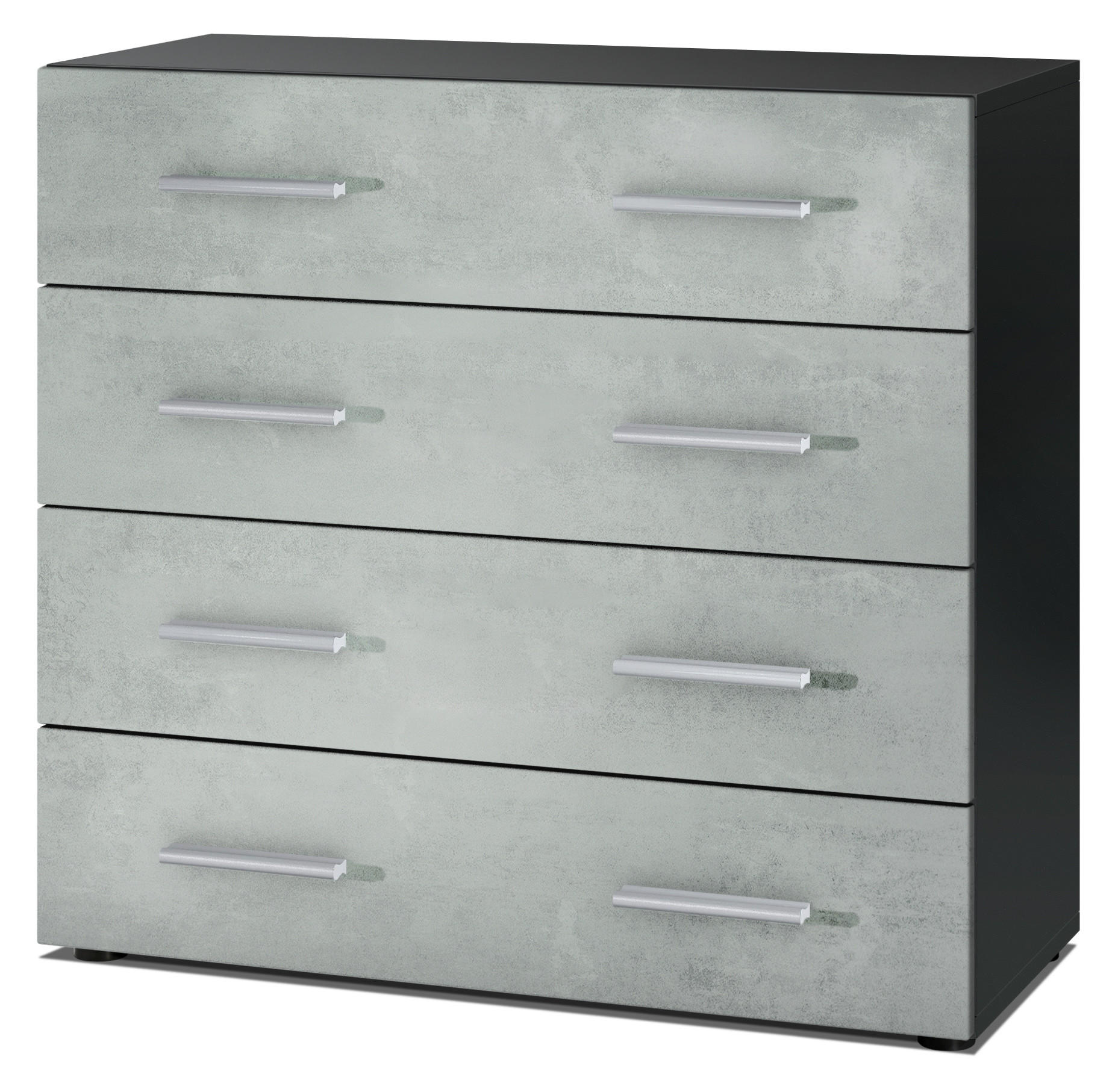 Vladon Kommode Hellgrau 76x72x35 cm