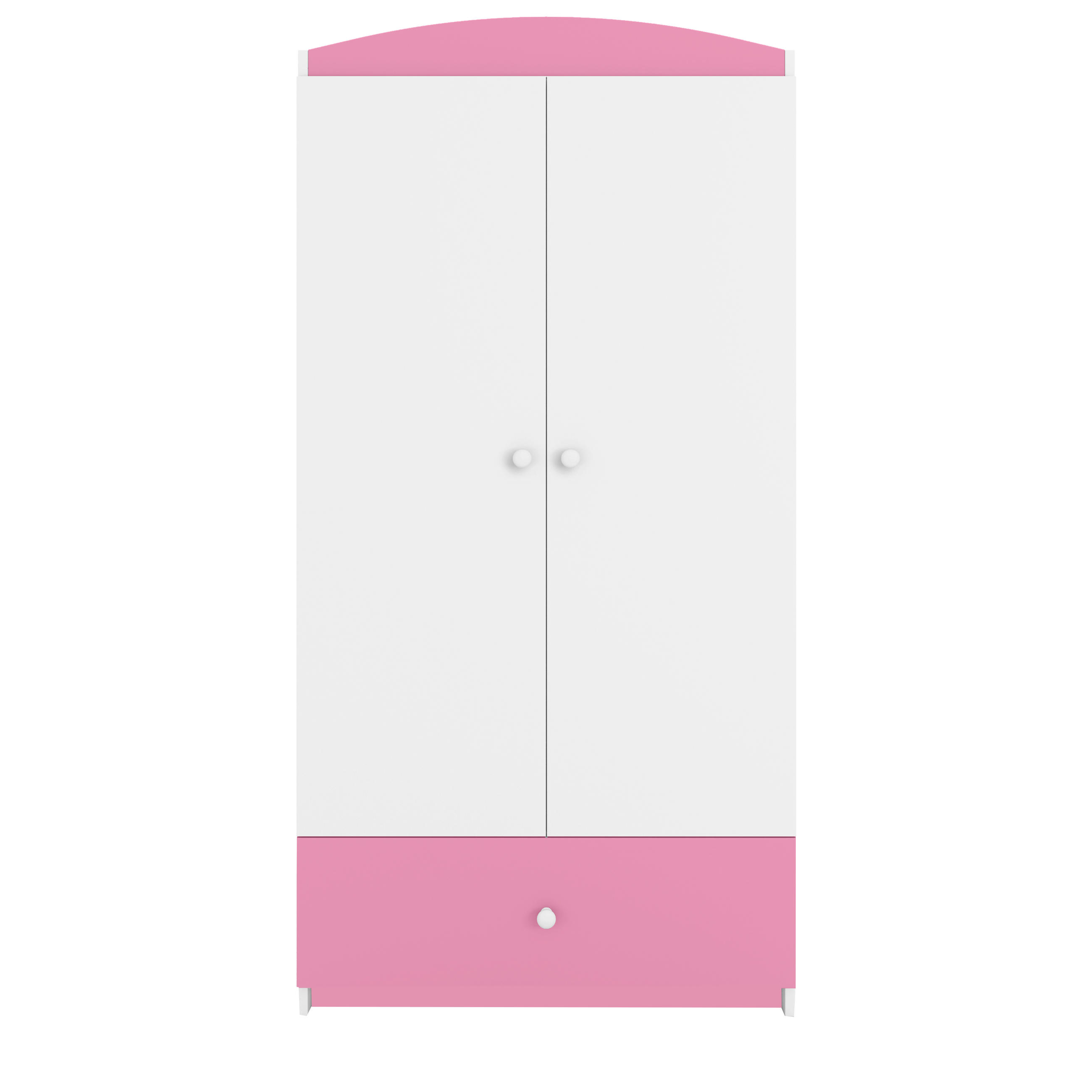 KINDERKLEIDERSCHRANK Basic - Hellrosa, Holzwerkstoff (90/175/52cm) - RAUMHIRSCH FURNITURE