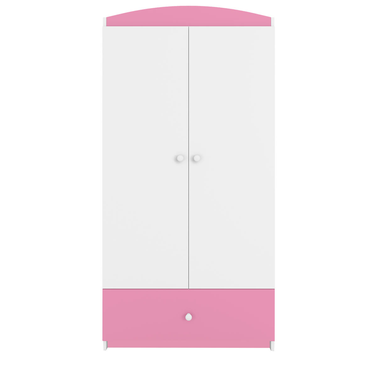 KINDERKLEIDERSCHRANK Basic - Hellrosa, Holzwerkstoff (90/175/52cm) - RAUMHIRSCH FURNITURE