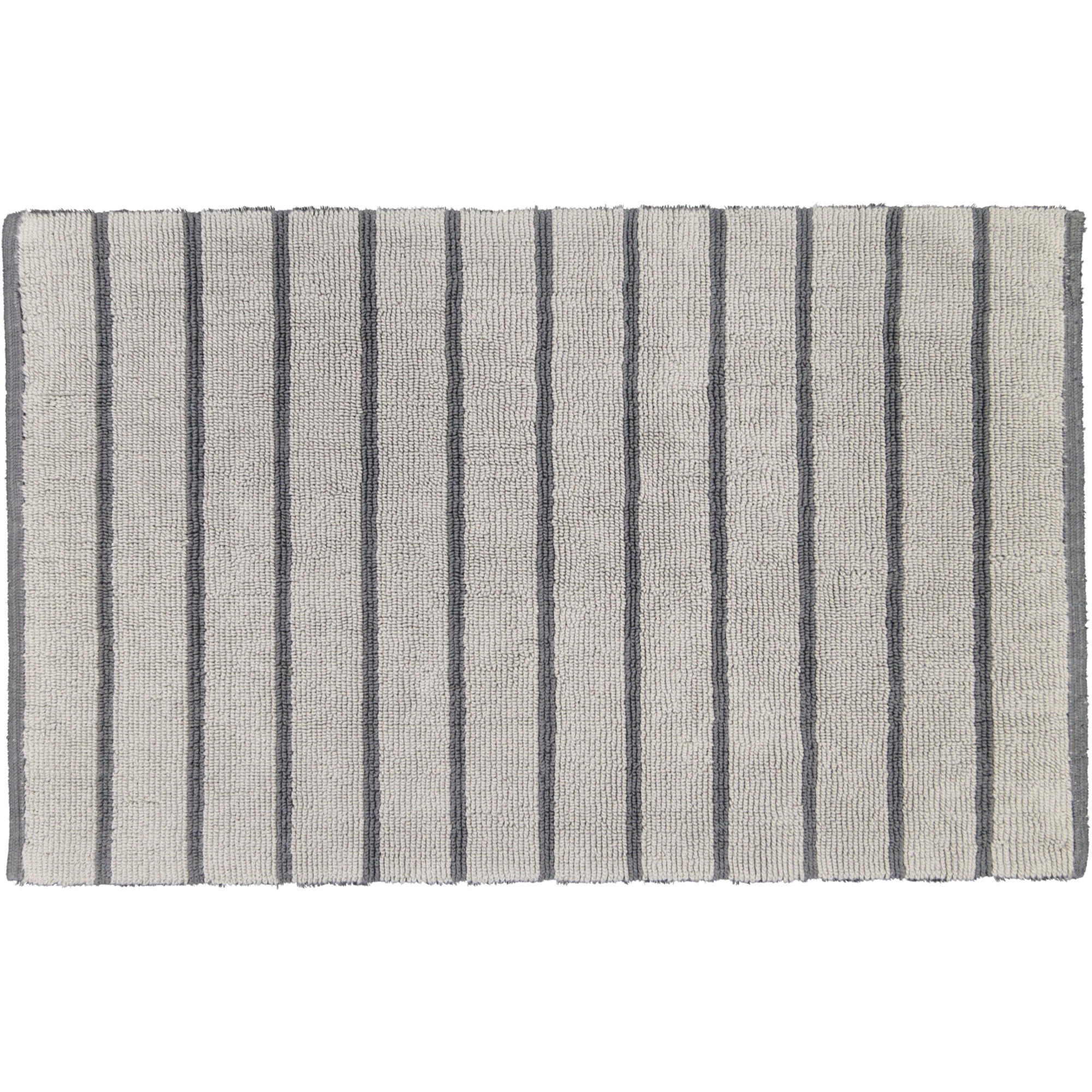 BADTEPPICHE BALANCE STREIFEN 1008 ANTHRAZIT - 73 - Grau, Textil (60/100cm) - Cawoe