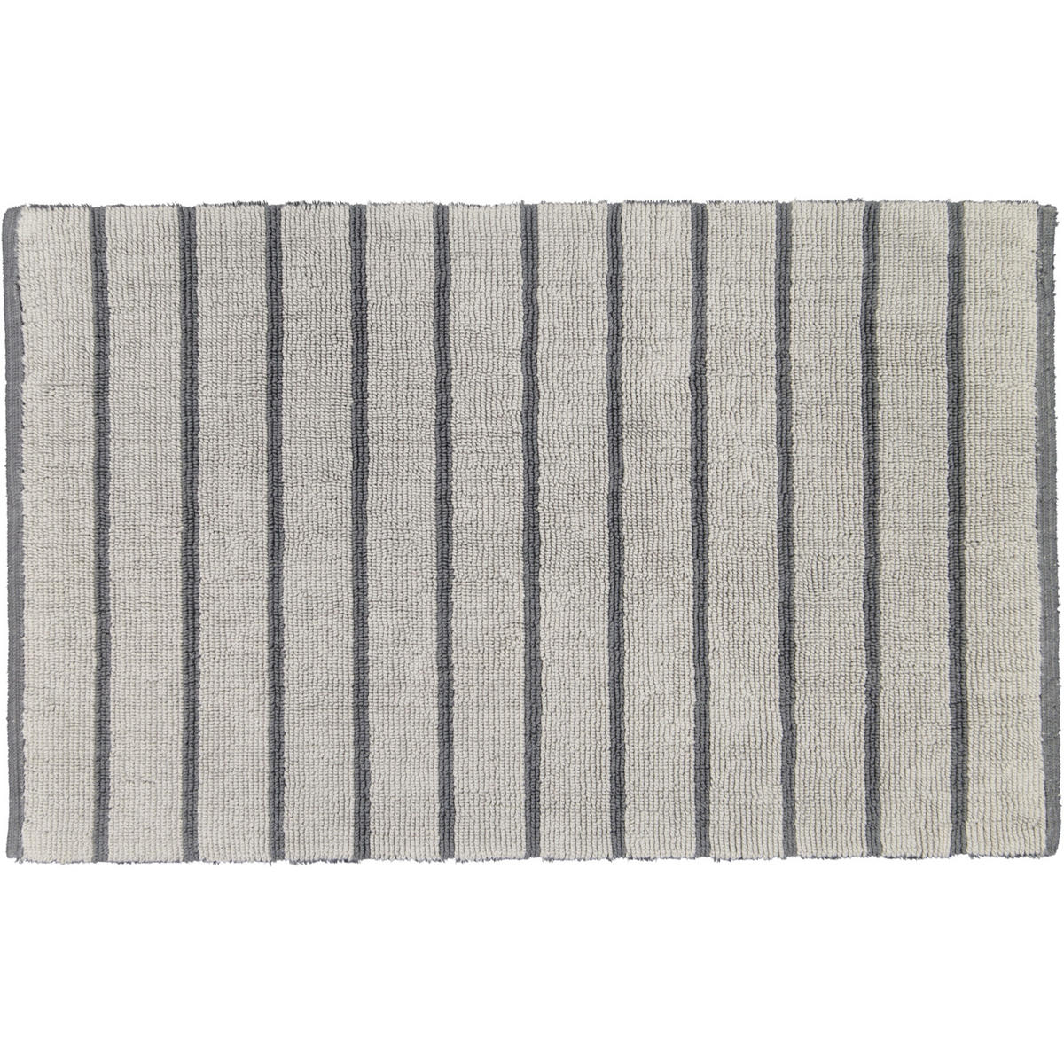 BADTEPPICHE BALANCE STREIFEN 1008 ANTHRAZIT - 73 - Grau, Textil (60/100cm) - Cawoe