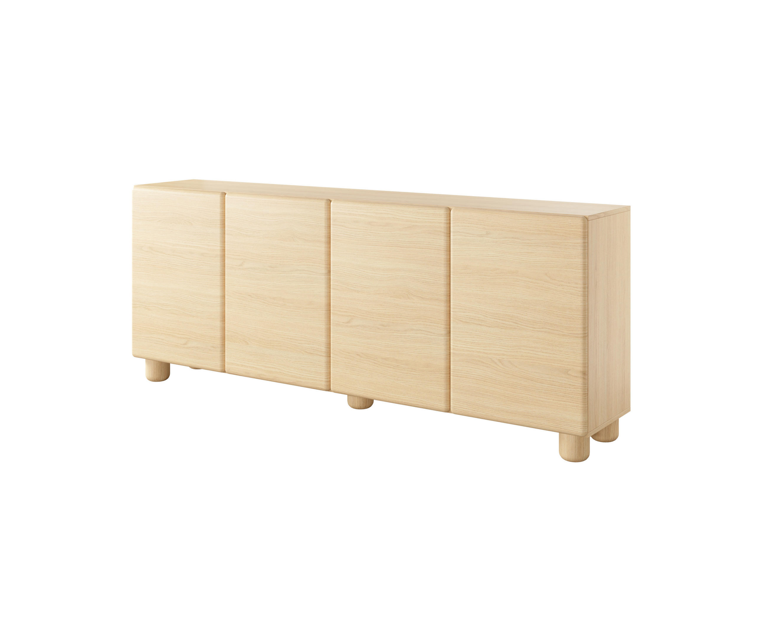 KOMMODE: Vicenza-Eiche, 199,7 x 80,2 x 38 cm - Eichefarben, Holzwerkstoff (199.7/80.2/38cm) - 3XE LIVING