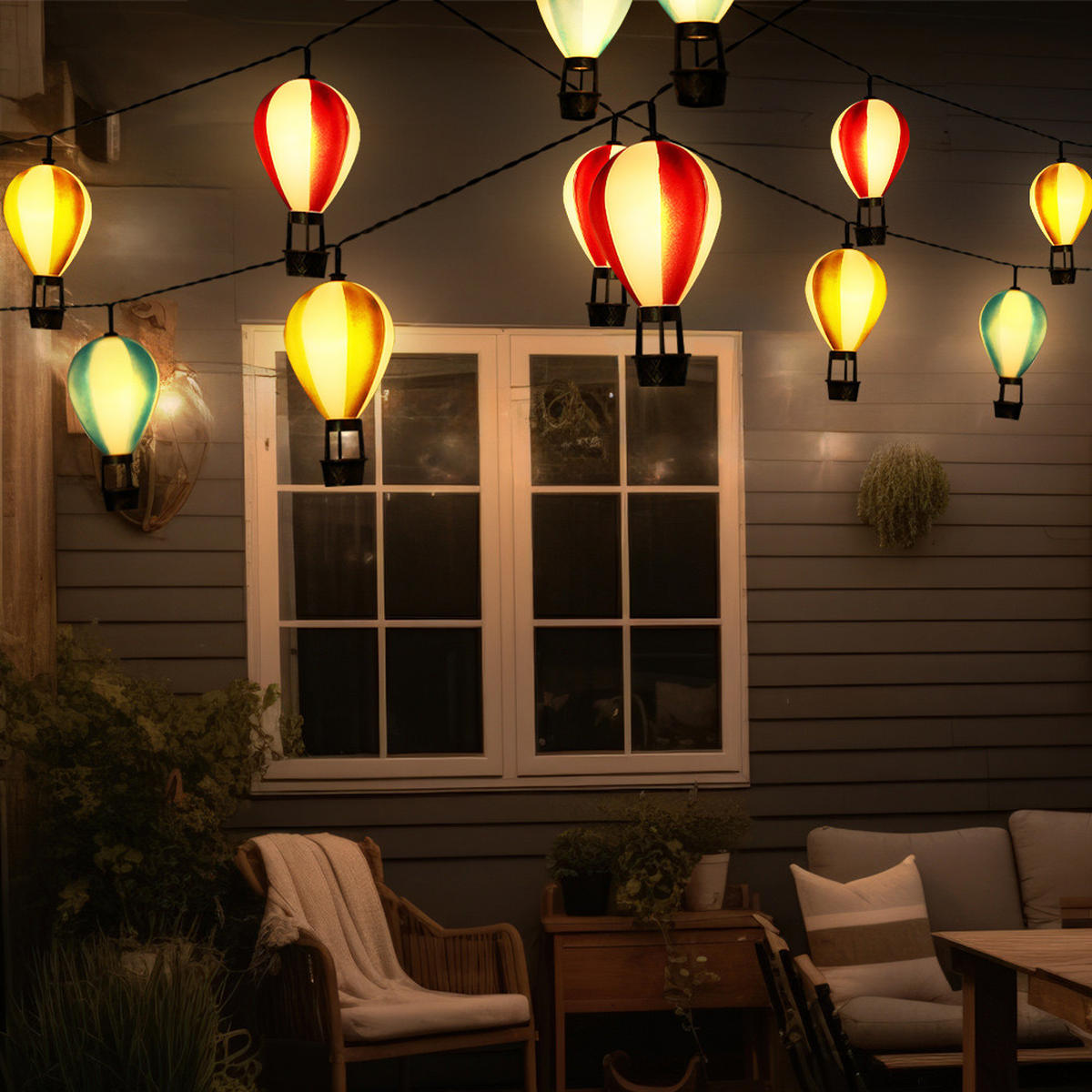 LED AUSSENLEUCHTE Kunststoff Bunt - Multicolor, Kunststoff (390/6/11cm) - Globo Lighting