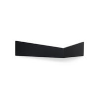 WANDREGAL Pelikan mit Haken Mittel - Schwarz, Holz (45.5/10/15cm) - Woodendot