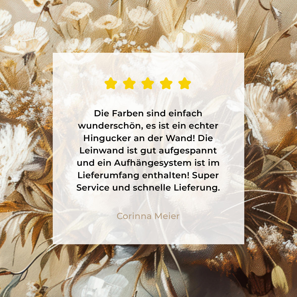 LEINWANDBILD Blumen - Vase - Stilleben - Beige Groß 140x90 cm - Creme, Textil (140/90cm) - MuchoWow