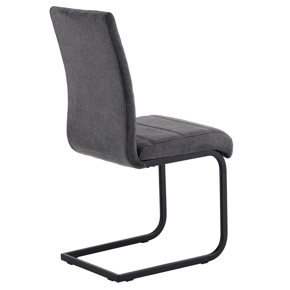 SCHWINGSTUHL LETTICIA 4ER-SET - Anthrazit, Textil (44/97/59cm) - IDIMEX