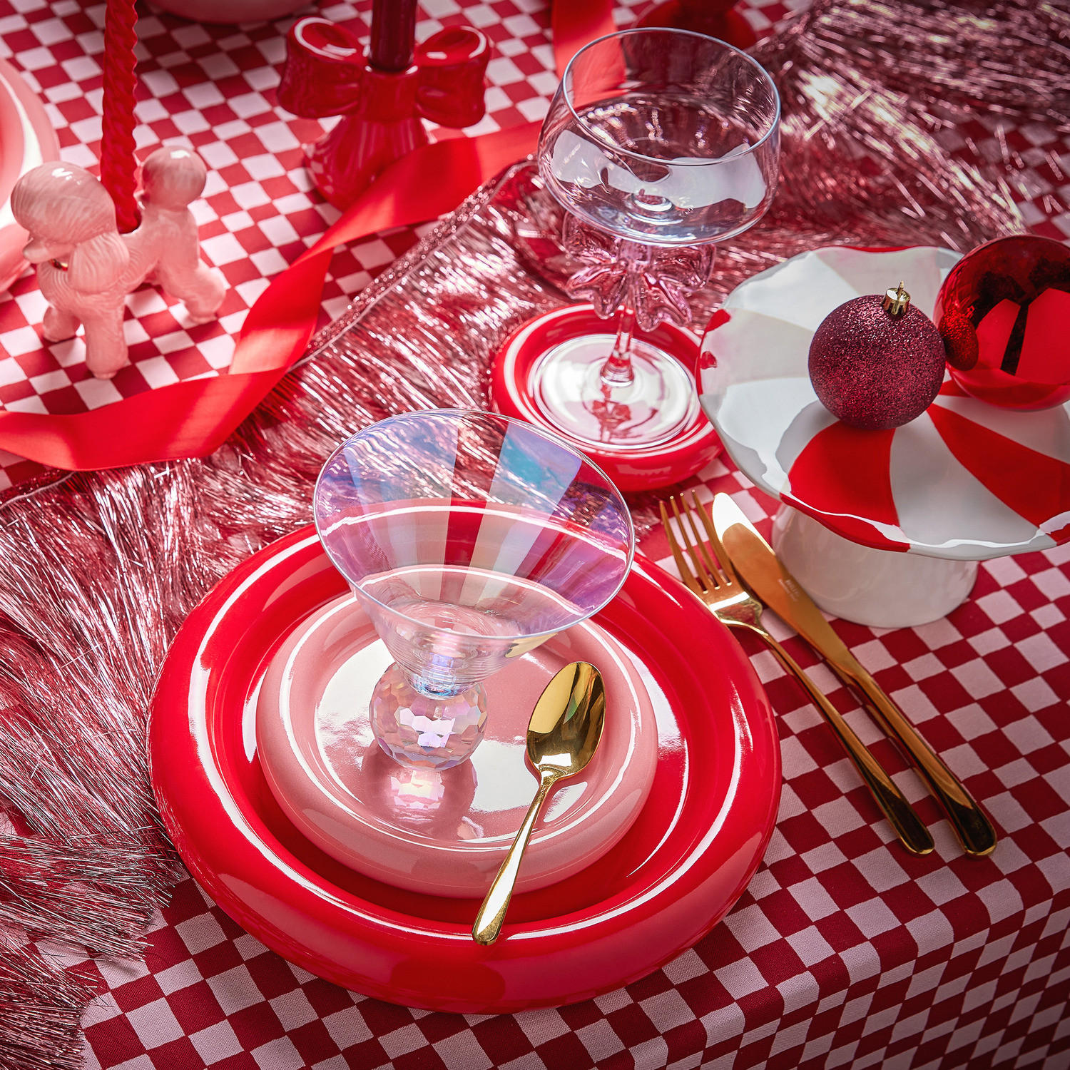 TISCHDECKE Holy Moly Christmas - Rot, Textil (160/250cm) - BUTLERS