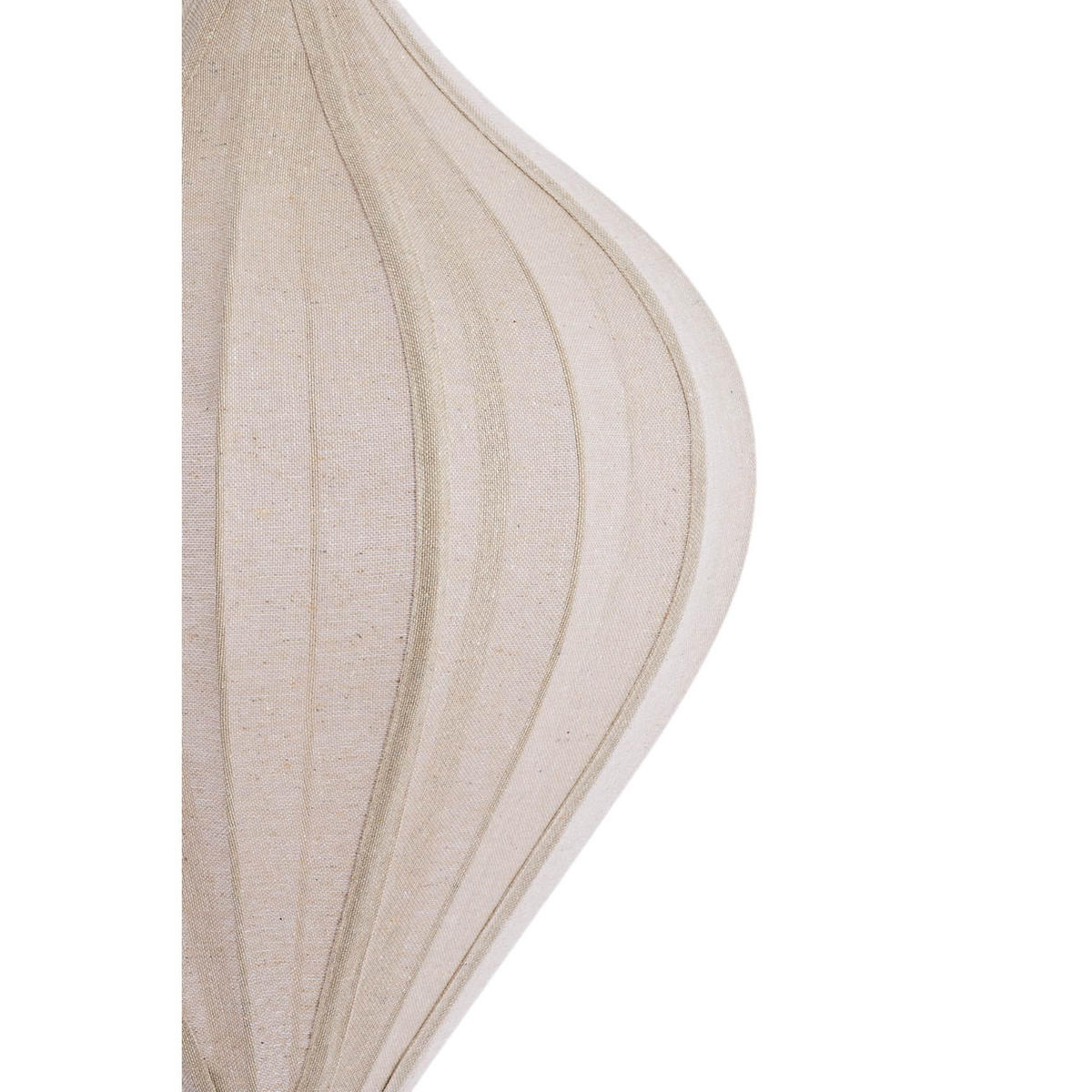 HÄNGELAMPE Pasto Weiß 36/36/44 cm - Weiß, Textil (36/36/44cm) - Light & Living