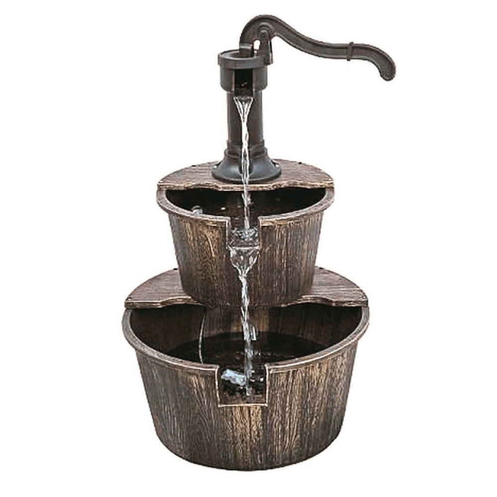 BRUNNEN Johann Holzoptik Bronzefarbend 68x41,5x41,5cm - Bronzefarben, Kunststoff (41.5/41.5/68cm) - DELUKE