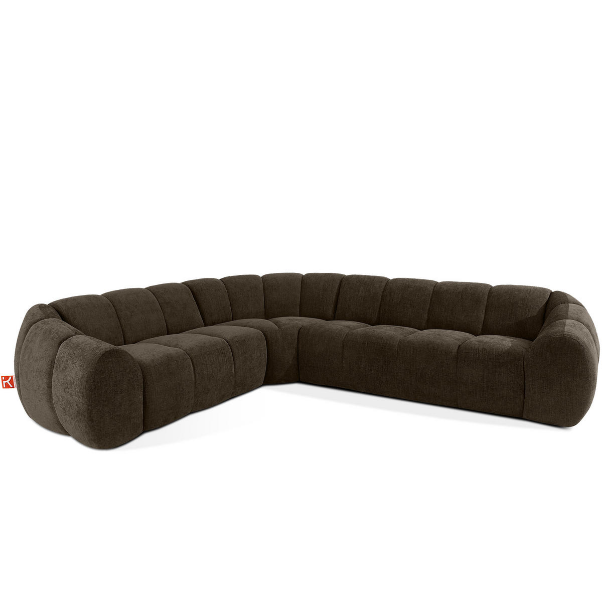 ECKSOFA LINKS FLAVA, Braun - Braun, Holz/Holzwerkstoff (310/270cm) - KONSIMO®