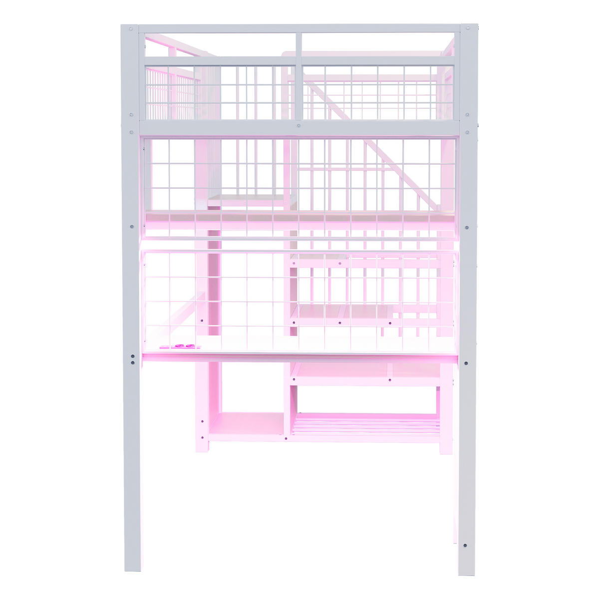 HOCHBETT Metall 90/200 cm Weiß - Weiß, Metall - Raumix