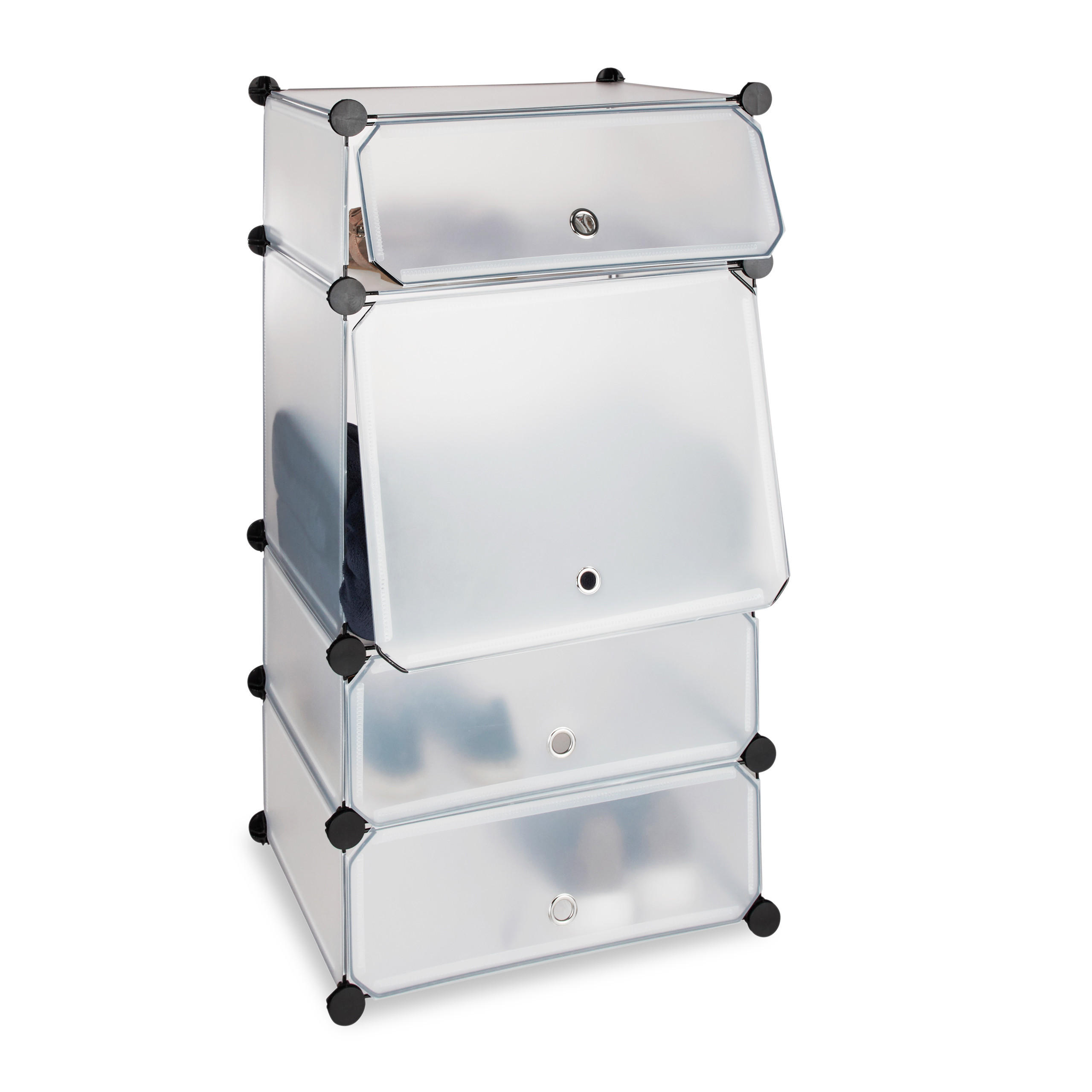 SKOHYLLA Transparent plast 4-fack 91/49/36.5 cm
