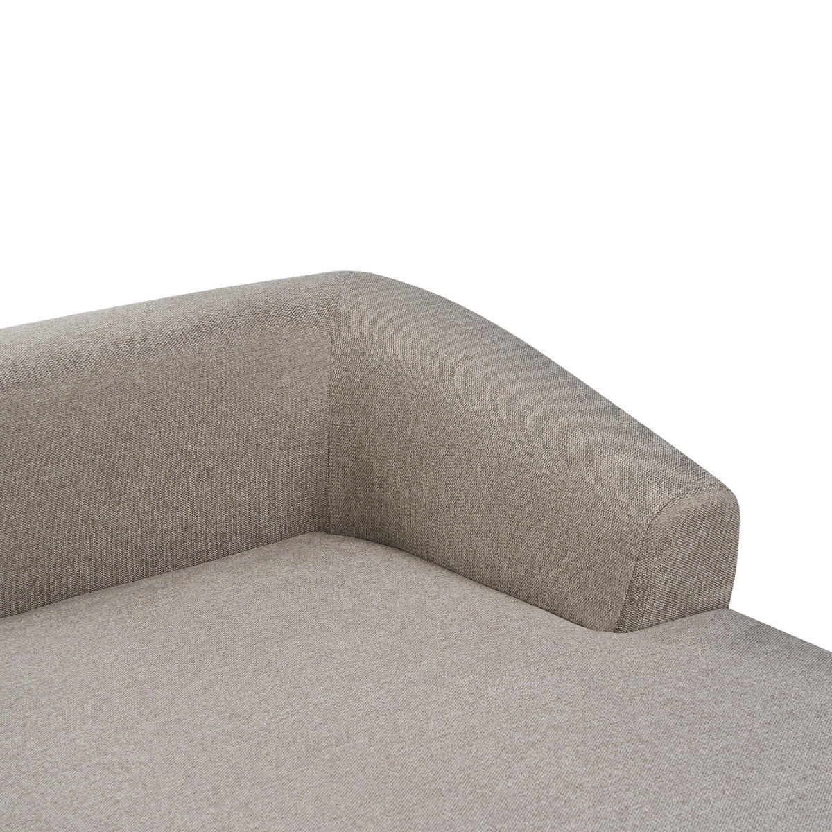 3-SITZER-ECKSOFA Stoff taupe linksseitig Svansele - Taupe, Textil (278/174cm) - Beliani