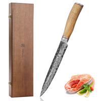 TRANCHIERMESSER 20 cm - Braun, Holz/Metall (34cm) - Wakoli