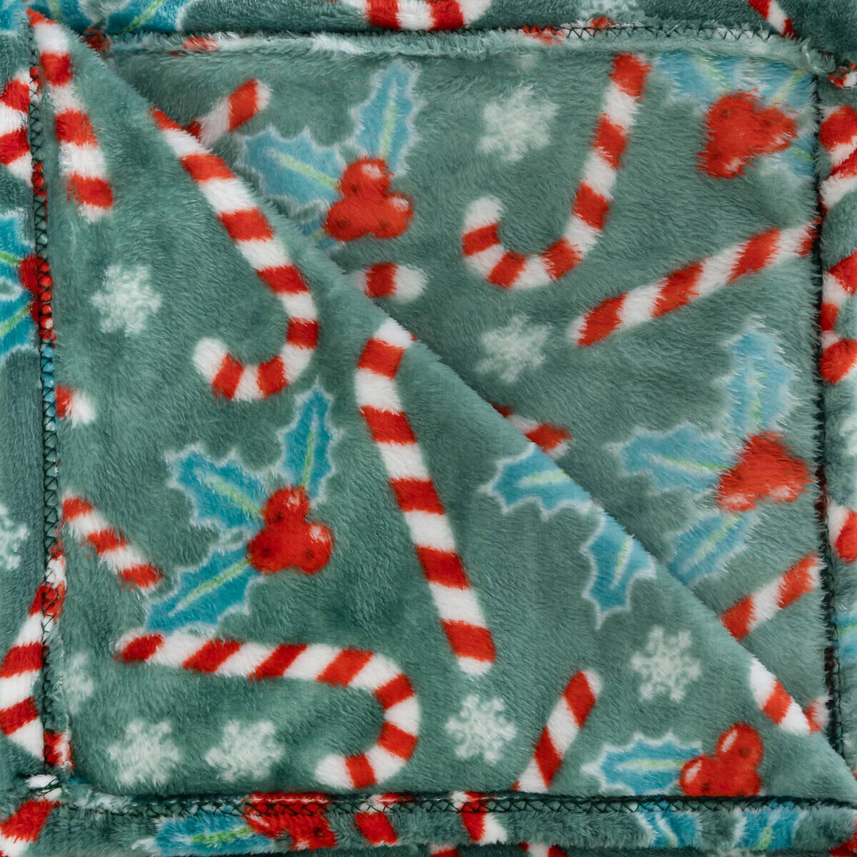 FLEECEDECKE Weihnachtsmuster 130/180 cm - Grün, Textil (180/130cm) - Atmosphera Createur d´interieur
