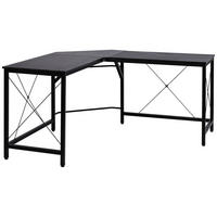 ECKSCHREIBTISCH Schwarz - Schwarz, Holz (150/150/76cm) - Jamb