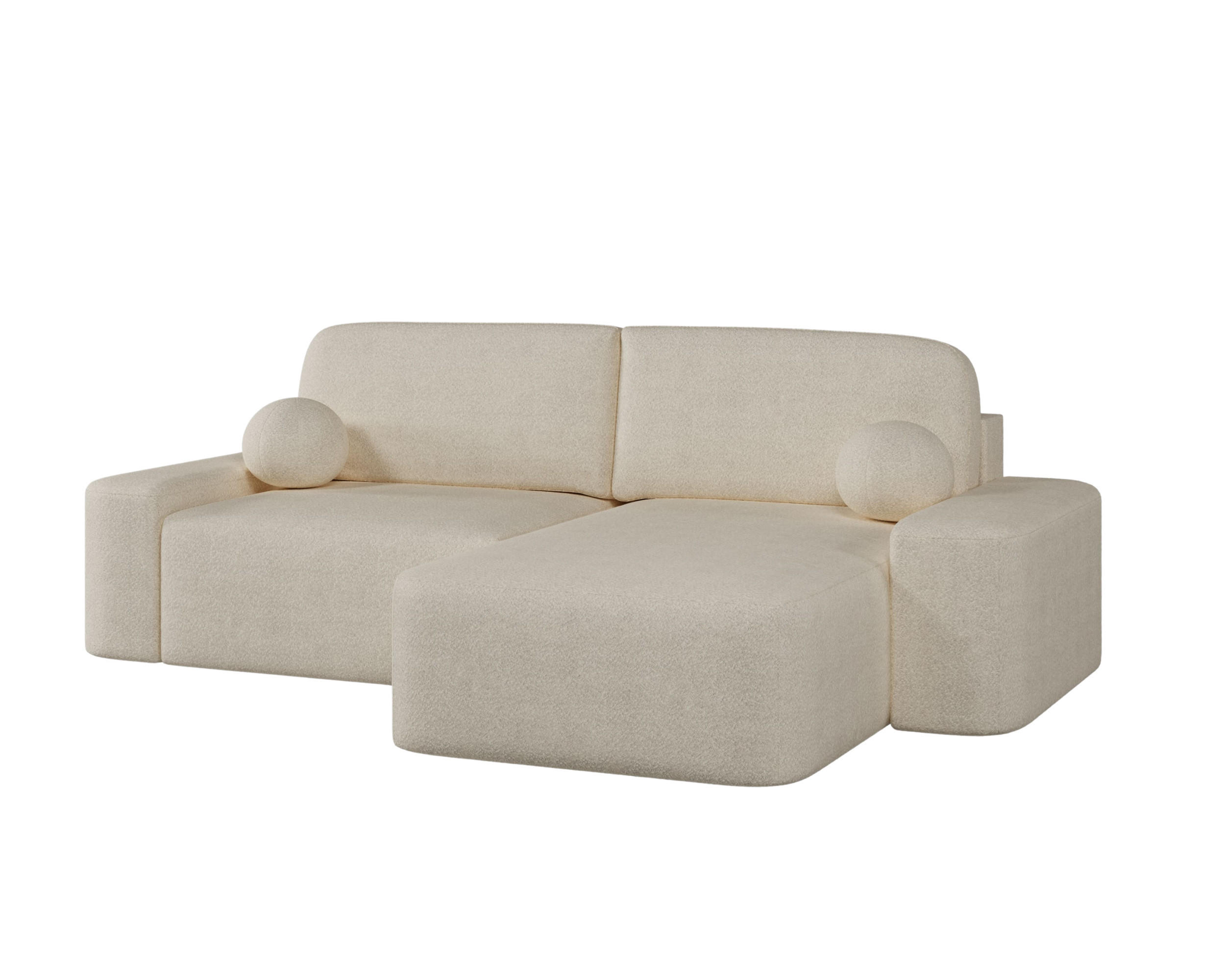 ECKSOFA - Universale Ecksofa Lisbon - Creme (Anthology 20) - Creme, Holzwerkstoff (270/180cm) - Möblo