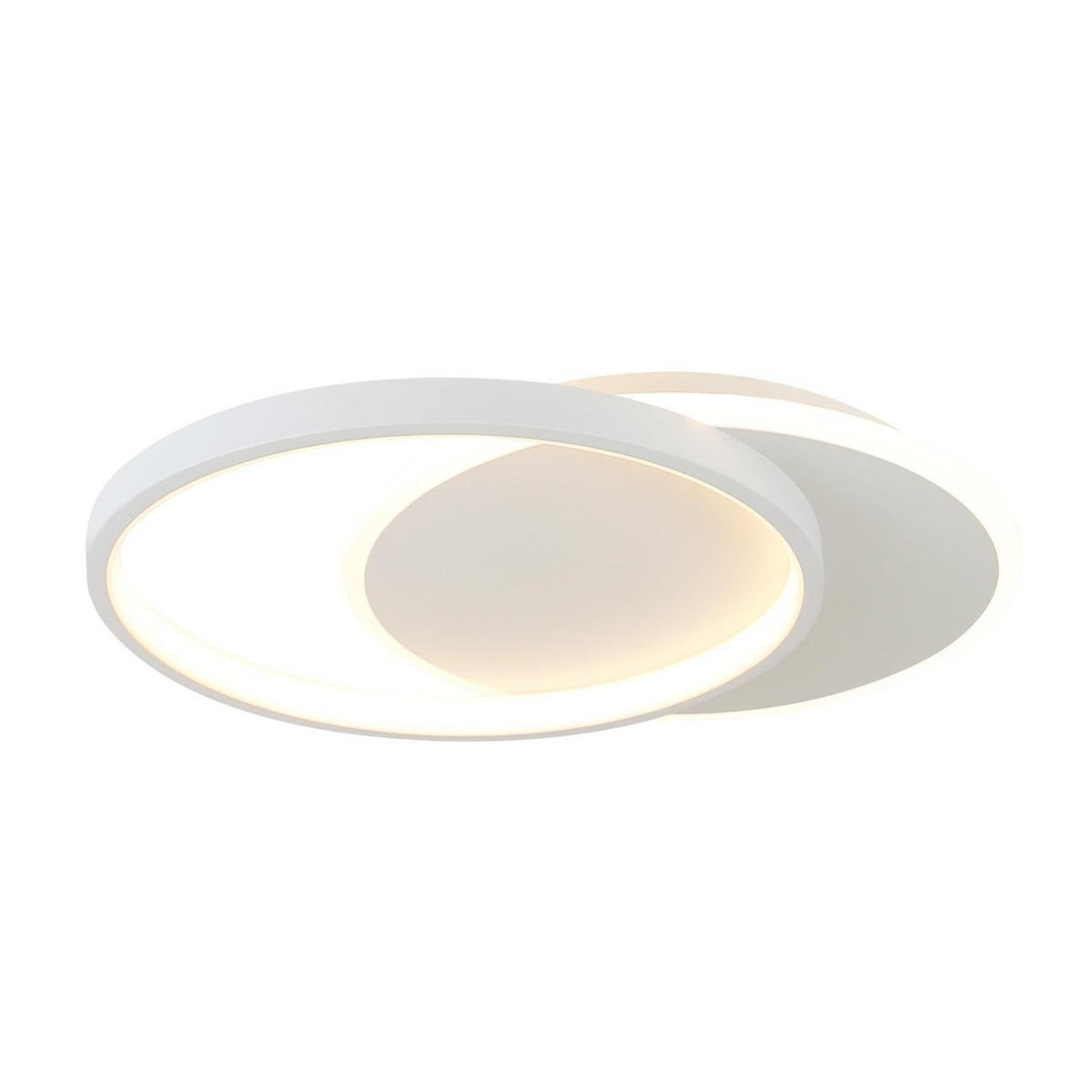 DECKENLEUCHTE Rosalyndra 40/30/6 cm - Weiß, Metall (40/30/6cm) - ZMH