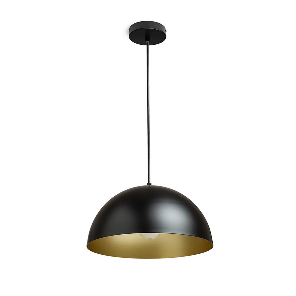 PENDELLEUCHTE GLADYS 40 Schwarz 30 W - Schwarz, Metall (30/30/120cm) - Rendl