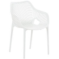 GARTENSTUHL Kunststoff Weiß - Weiß, Kunststoff (57/81/60cm) - CLP