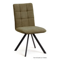 ESSZIMMERSTUHL drehbar (6er-Set) Despa 47x91x60 Schwarz/Olivgrün - Schwarz/Olivgrün, Kunststoff (60/91/47cm) - 58aufmkessel