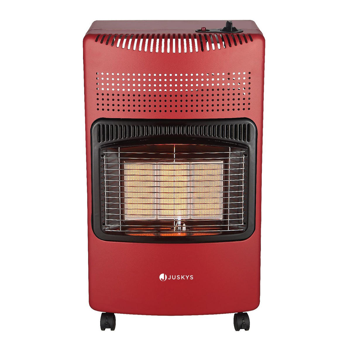 GASHEIZUNG GS42US rot - Rot, Metall (42/73/36cm) - Juskys