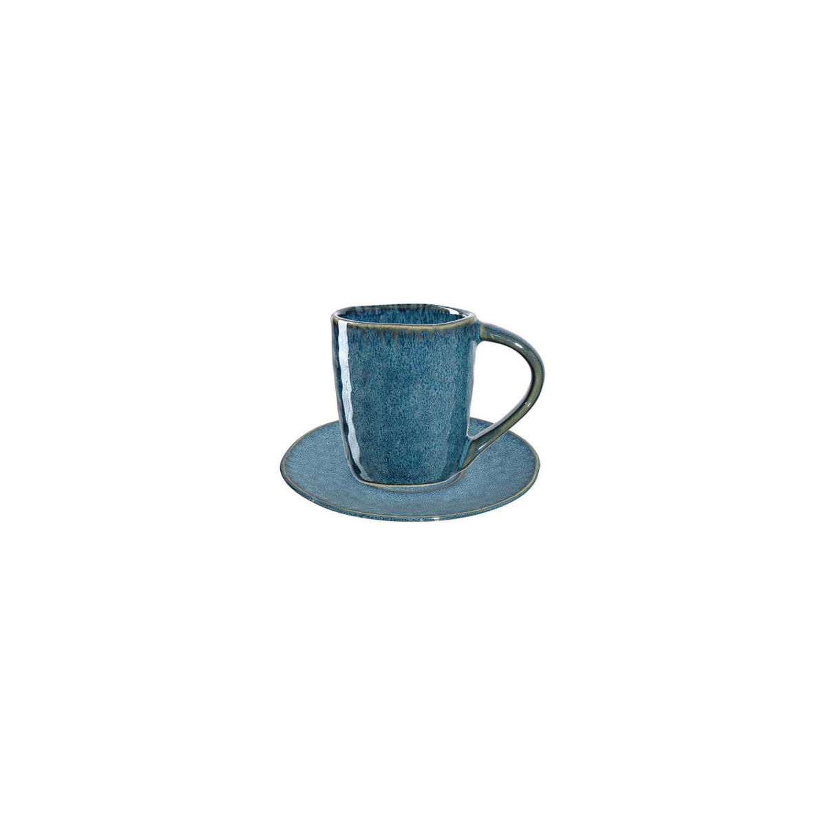 ESPRESSOTASSEN Matera Blau 8er Set - Blau, Keramik (0.09L) - Leonardo Living