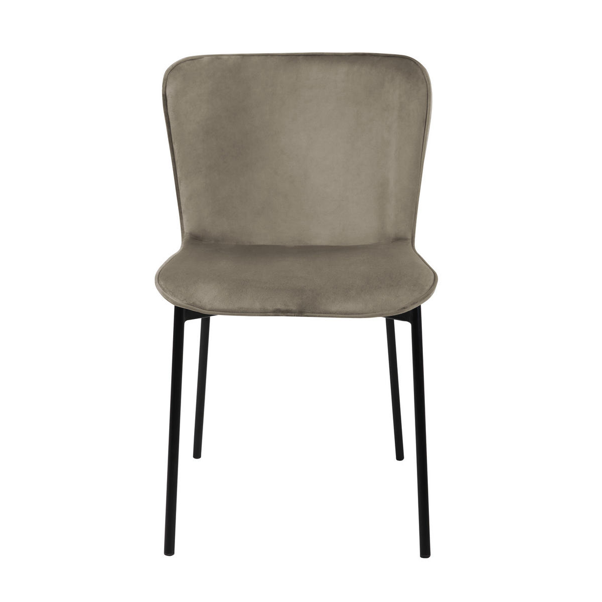 ESSZIMMERSTUHL MARY 2er Set - Taupe, Textil (50/81/50cm) - SVITA