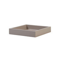 DEKOTABLETT Spa S, quadratisch, MDF, Sandstone, 19 x 19 cm - Beige, Holzwerkstoff (3.5cm) - Gift Company