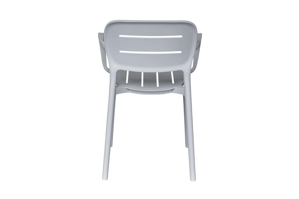 STAPELSTUHL Utah 56x53x79 cm, Kunststoff, Grau - Grau, Kunststoff (53/79/56cm) - dasmöbelwerk