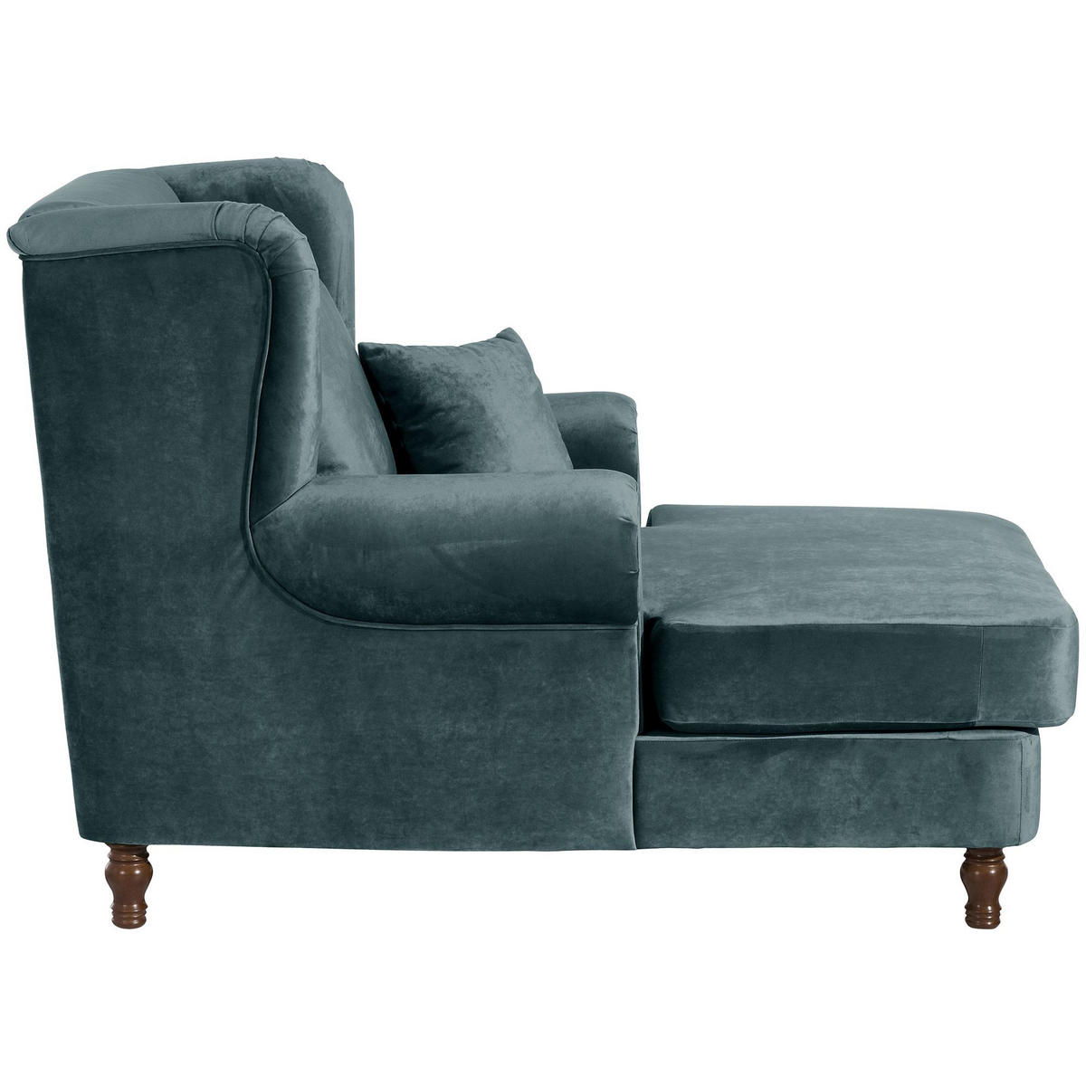 SESSEL XXL inkl. Kissen Karley Samtvelours azur - Aubergine, Kunststoff (103/103/149cm) - 58aufmkessel