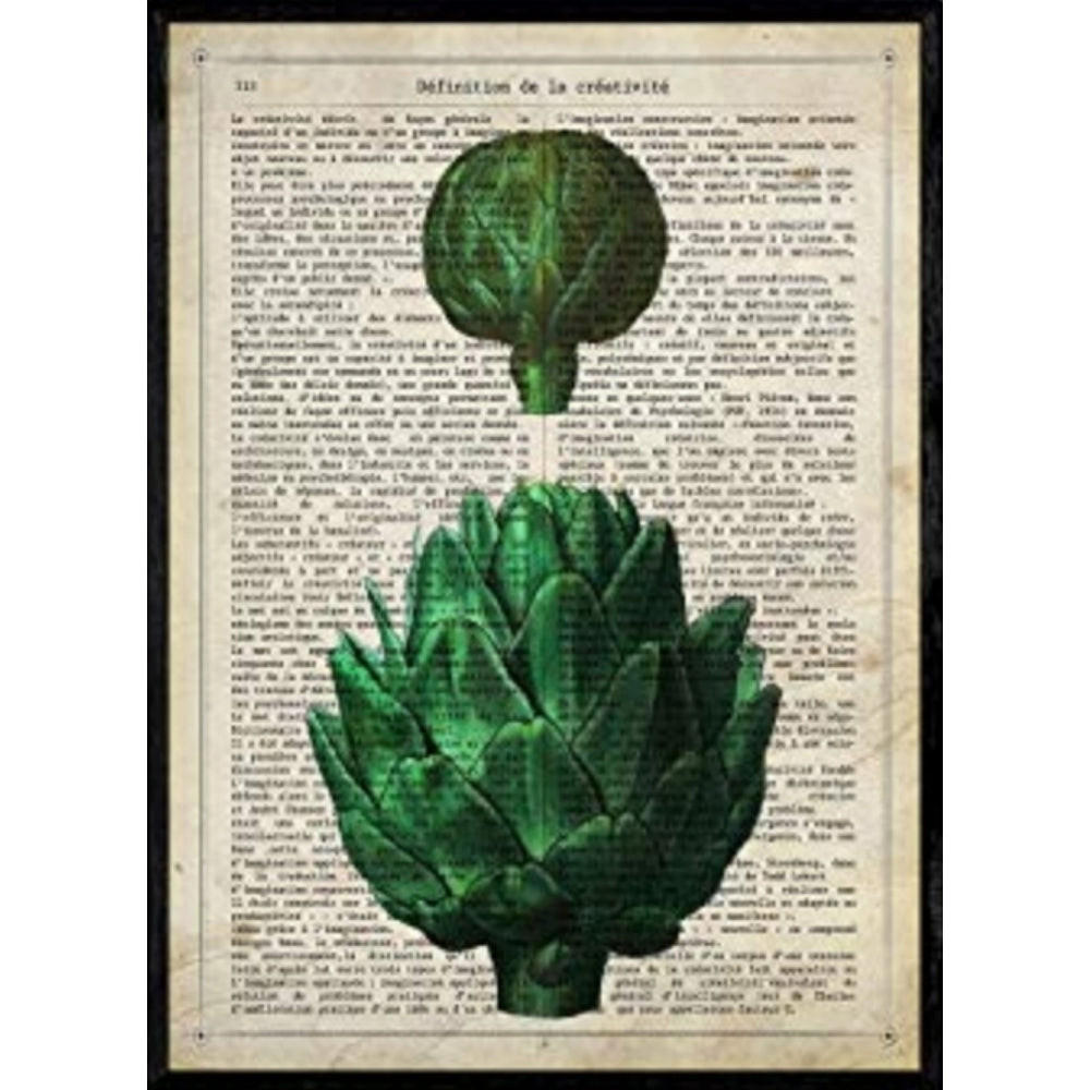 POSTER Artischocken. A4 Rahmenlos - Klar, Papier (29.7/5/21cm) - Nacnic