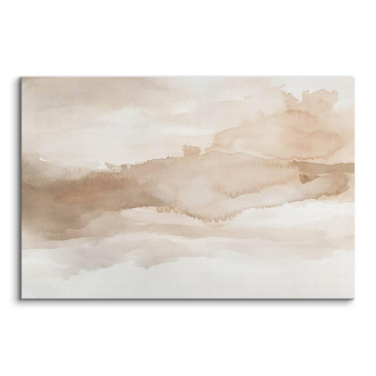 LEINWANDBILD Moderne Kunst Abstraktion 120/80 cm - Beige/Braun, Textil (120/80cm) - Muralo