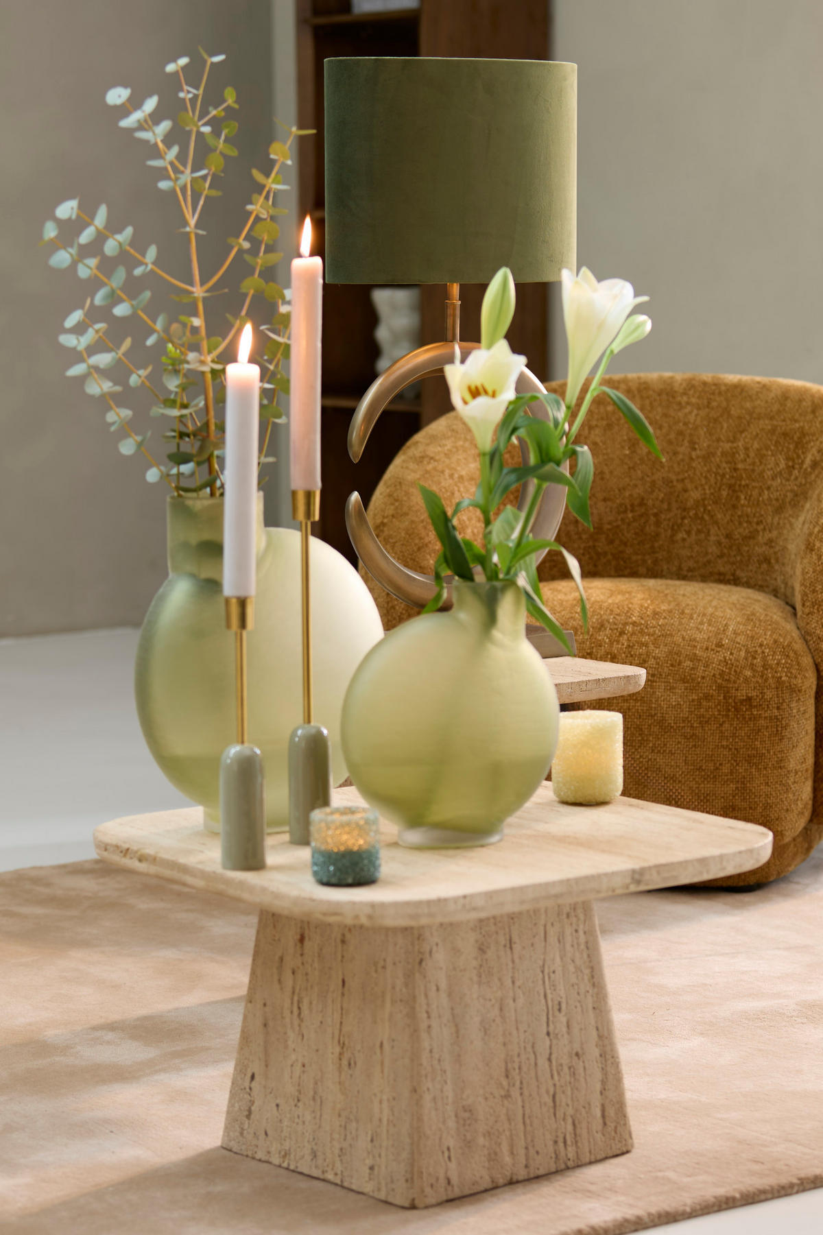 LAMPENFUSS Lune Bronze Ø36/50 cm - Bronzefarben, Metall (36/18/50cm) - Light & Living