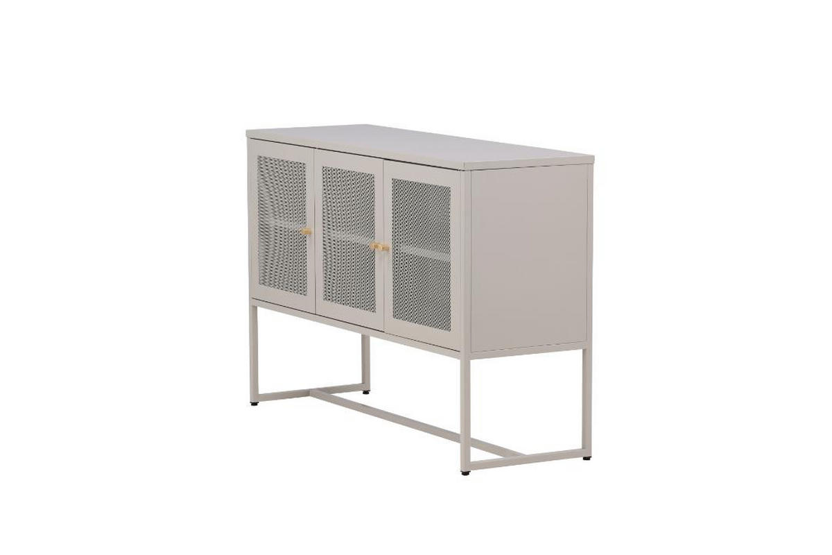 SIDEBOARD, Malla, Beige, Stahl, 120 x 40 x 80 cm - Beige, Metall (120/80/40cm) - ebuy24