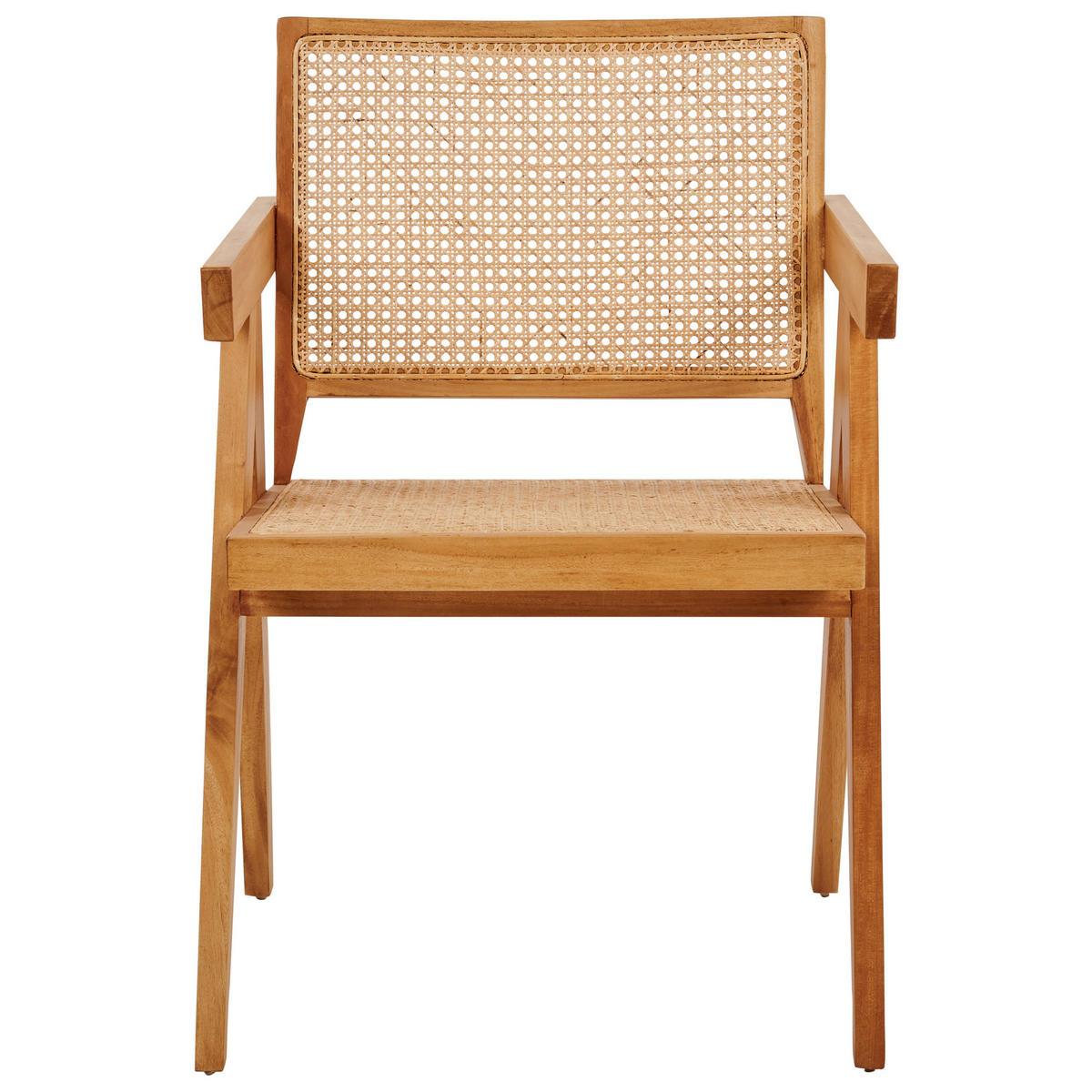 ÉTKEZŐSZÉK Mahagónifa Világosbarna Westbrook - natúr, fa (55/82/52cm) - Beliani