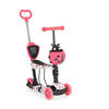 KINDERROLLER Lollipop 3 in 1 rot Schiebestange, Sitz, PU-Vorderräder mit LED - Rot, Kunststoff (59/26/84cm) - Moni