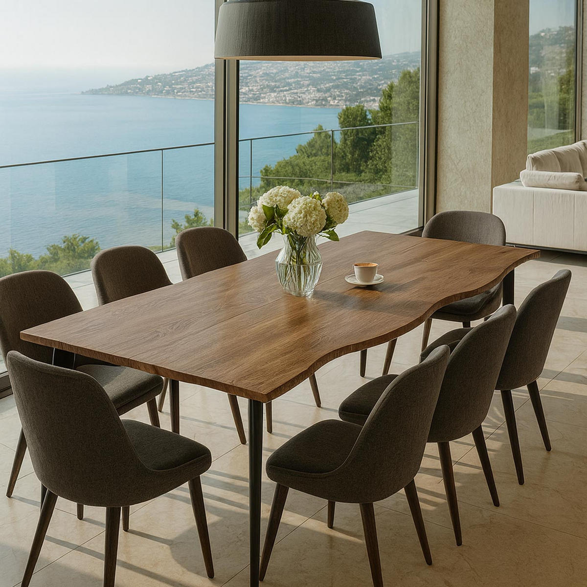 ESSZIMMERTISCH eckig Eiche Dekor - Eichefarben, Holz (90/220/77cm) - MCW