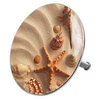 BADEWANNENSTÖPSEL Sanibel - Beige, Metall (8/10/10cm) - Sanilo