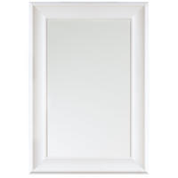 WANDSPIEGEL weiß rechteckig 60/90 cm Lunel - Weiß, Kunststoff (60/90/3cm) - Beliani