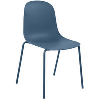 STAPELSTUHL Kunststoff Blau - Blau, Kunststoff/Metall (51/85/55cm) - CLP