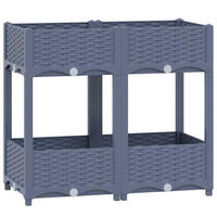HOCHBEET 80/40/71 Cm Polypropylen - Blau, Kunststoff (80/71/40cm) - vidaXL